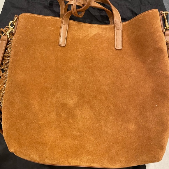 Yves Saint Laurent YSL Suede Fringe Purse - Picture 10 of 11